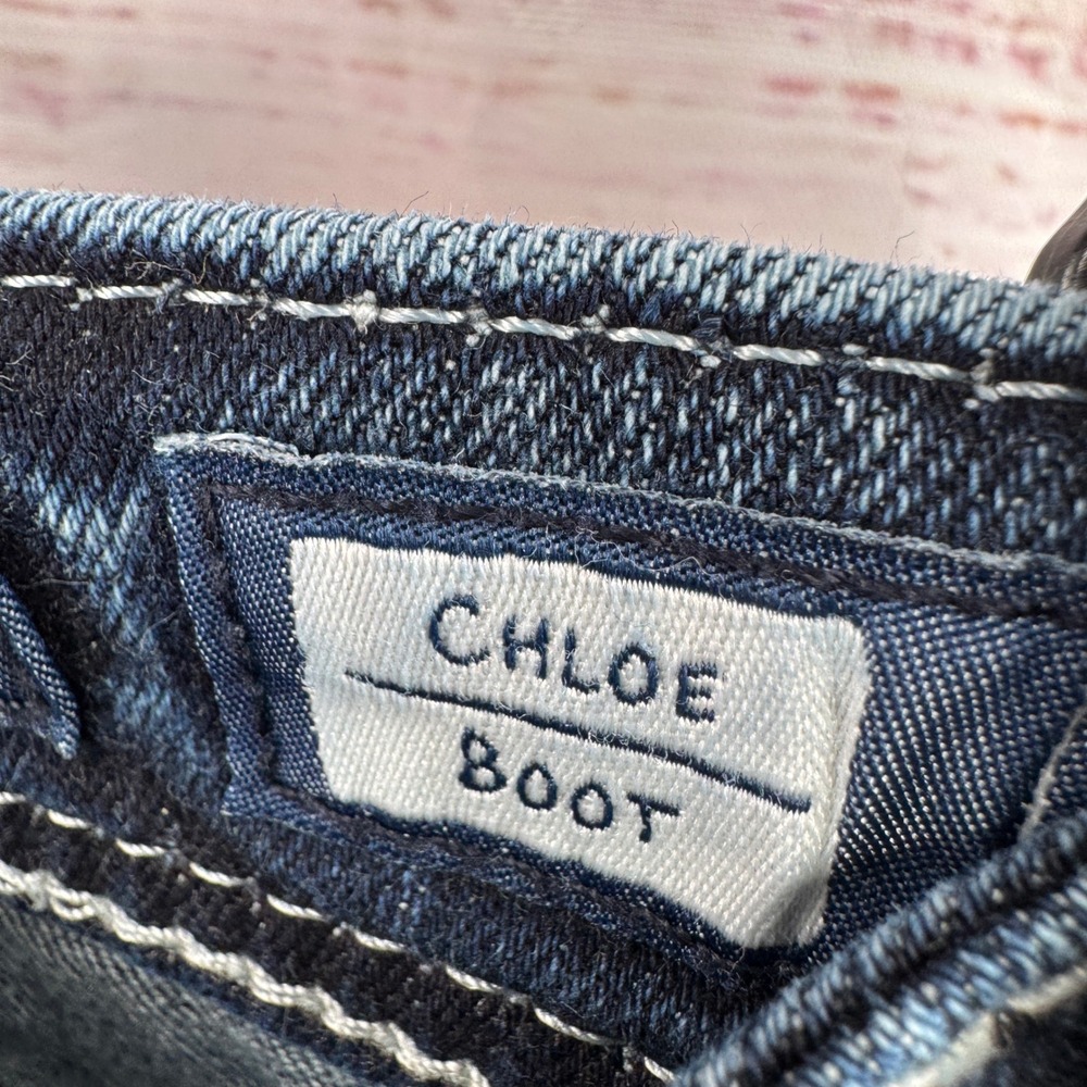 Miss Me Chloe Bootcut Jeans Womens Size 27 Dark Wash Distressed Embellished - Picture 8 of 15